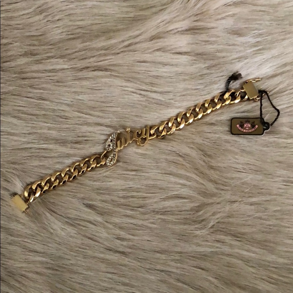 Juicy couture script bracelet.